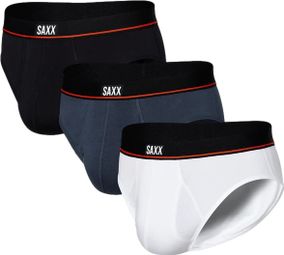 Saxx Non-Stop Stretch Cotton Nero Blu Bianco confezione da 3 pezzi