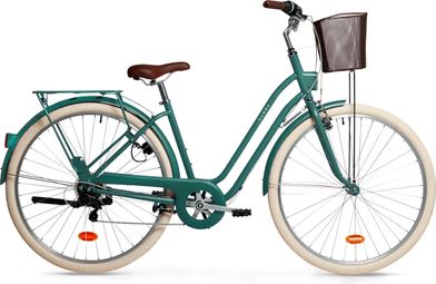 Elops 520 Bicicleta de ciudad Microshift 6S 700 mm Verde 2024