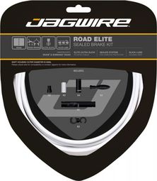Kit Câbles et Gaine pour Freins Route Jagwire Road Elite Sealed Brake Blanc