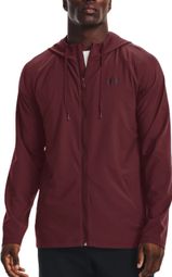 Veste Coupe-Vent Under Armour Perforated Windbreaker Rouge