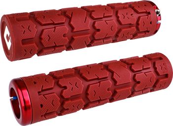 Pair of Odi Rogue V2.1 Grips 135 mm Red