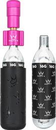 Peaty's Holeshot Road/Gravel Pink CO2 Inflator + 2 cartucce di CO2 (16g)