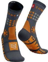 Compressport Trekking Socks Grau/Orange