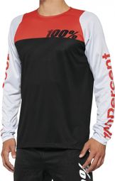 R-Core 100% Long Sleeve Jersey Black / Racer Red