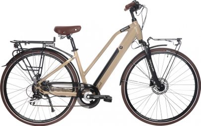Produit Reconditionné - Vélo de Ville Électrique Bicyklet Camille Shimano Acera/Altus 8V 504 Wh 700 mm Beige Ivoire