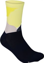 Poc Essential Print Socks Black / Yellow
