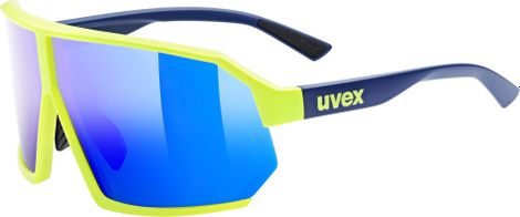 Lunettes Uvex Sportstyle 237 Jaune/Verres Miroir Bleu