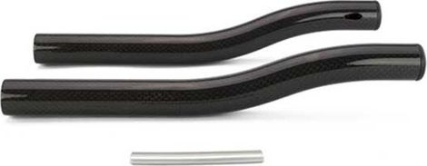 Utilice extensiones Tri S-Bend Carbon 240 mm negras
