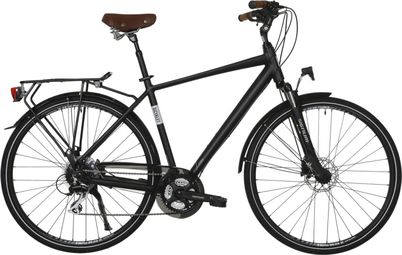 Bicicleta de ciudad Bicyklet Léon Shimano Acera/Altus 8V 700 mm Negra