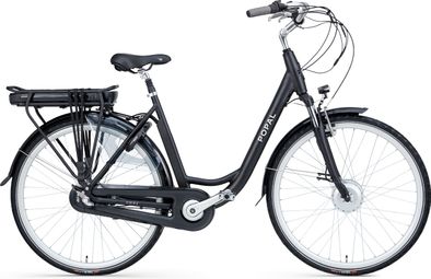 Vélo de ville électrique Popal Sway - Moteur roue avant - 50 cm - Noir - 470Wh