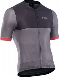 Maillot Manches Courtes Northwave Storm Air Gris/Rouge 