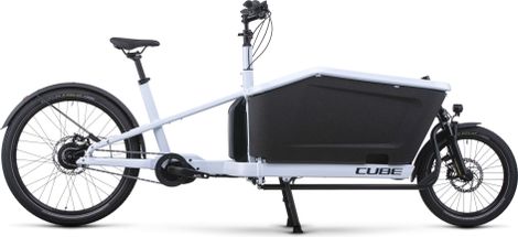 Vélo Cargo Électrique Cube Cargo Hybrid 500 Enviolo Cargo 500 Wh 20/27.5'' Blanc Flash 2023