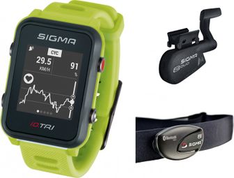 Montre GPS Sigma iD.TRI Set Vert Fluo