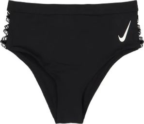 Nike Swim Cheeky Slip Bikini a vita alta Nero