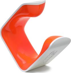 Hornit Clug Plus Fahrradträger für Wandmontage (70-81mm / 2.75-3.2'') Weiß / Orange