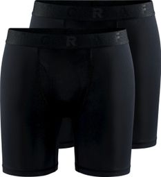 Pack of 2 Craft Core Dry 6in Black Boxers