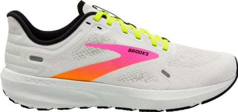 Chaussures de Running Brooks Launch 9 Blanc Jaune