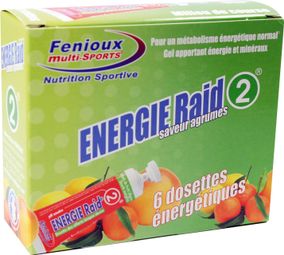 Energy Gels Fenioux Energie Raid 2 Citrus Fruits 6x27g
