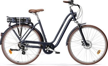 Elops 900 E Electric City Bike Shimano Altus 7V 417 Wh 700 mm Navy Blue 2022