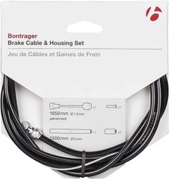 Bontrager Road And MTB Brake Cable & Housing Set Black