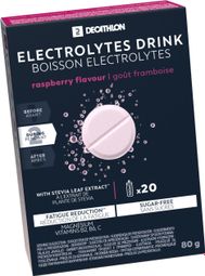 Boisson Electrolytes sans sucre Decathlon Nutrition Tablettes Fruits Rouges 20x4g