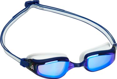 Occhialini da nuoto Aquasphere Fastlane Blu/Bianco - Lenti Blu Specchio