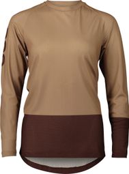 Poc MTB Pure Women's Long Sleeve Jersey Dark Brown/Light