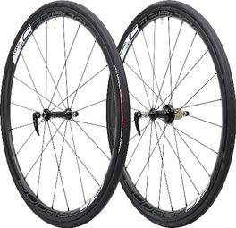 PAIRE ROUES 700 TUFO CARBONA 30 mm - Tubular - CAMPAGNOLO 11V.