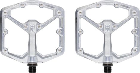 Crankbrothers Stamp 7 Large - Silver Edition Flat Pedals High-Polished Silver