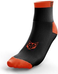 Unisex Otso Low Cut Socks Black Fluo Orange