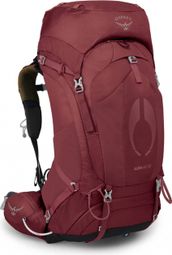 Bolsa de senderismo Osprey Aura AG 50 Rojo Mujer