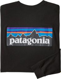 T-Shirt Manches Longues Patagonia P-6 Logo Responsibili-Tee Noir