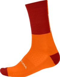 Endura Merino Socks Orange / Red
