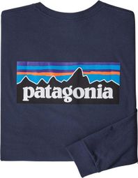 T-Shirt Patagonia L / S P-6 Logo Responsibili-Tee Blau Herren