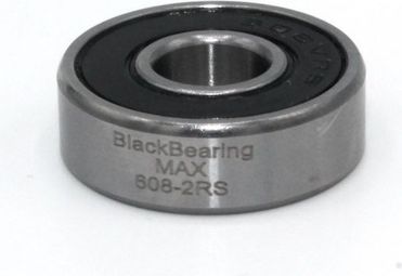 Black Bearing 608-2RS Max 8 x 22 x 7 mm