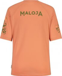 Maloja HolunderM. Rosewood Orange Short Sleeve Jersey