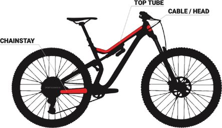 SportsCover BikeShield Premium Komplettes Rahmenschutz-Kit Matt
