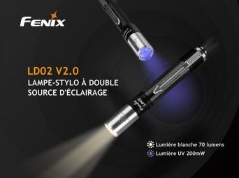 Lampe de Poche Compacte 70 Lumens LD02 V2.0 - Fenix