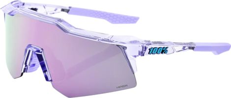 Lunettes 100% Speedcraft XS Violet Transparent - Lentille HiPER Miroir Violet