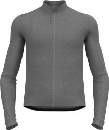 Maillot Manches Longues Odlo Full Zip Performance Wool Gris