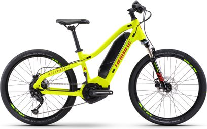 Haibike AllTrack Kids Elektrische MTB Shimano Altus 9S 400 Wh 24'' Lime Geel 2022 9 - 12 Jaar Oud