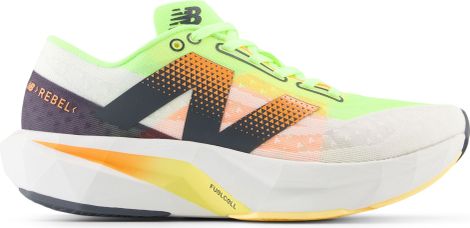 New Balance FuelCell Rebel v4 White Orange Men's Running Shoes
