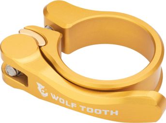 Collier de Selle à Serrage Rapide Wolf Tooth Seatpost Clamp Quick Release Or