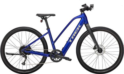 Vélo de Fitness Électrique Trek Dual Sport+ 2 Stagger Shimano Altus 9V 250 Wh 650 mm Bleu 2023