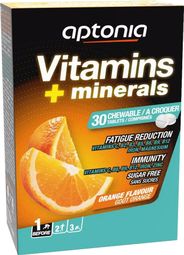 Nahrungsergänzungsmittel Aptonia Vitamine und Mineralien Orange x30