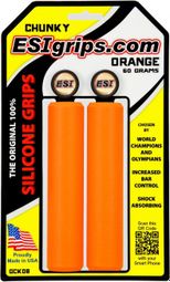 Paire de Grips Esi Chunky 32mm Orange