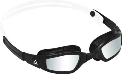 Aquasphere Ninja Schwimmbrille schwarz / weiß - silberne Spiegelgläser
