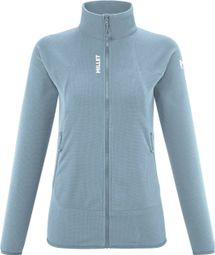 Women's Long Sleeve Fleece Millet K Lightgrid Light Blue