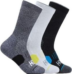 3 Pairs of Hoka Multicolor Mid-High Socks Unisex