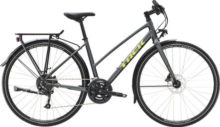 Vélo de Ville Trek FX 2 Disc Equipped Stagger Shimano Acera/Altus 9V 700 mm Gris Lithium 2023